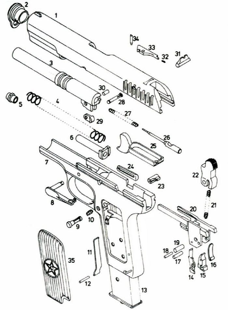 Вісь сережки дула пістолета ТТ (Токарев-33) - зображення 2