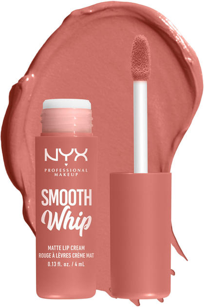 Рідка матова помада-крем для губ NYX Professional Makeup Smooth WHip 22 Cheeks 4 мл (800897233747) - зображення 1