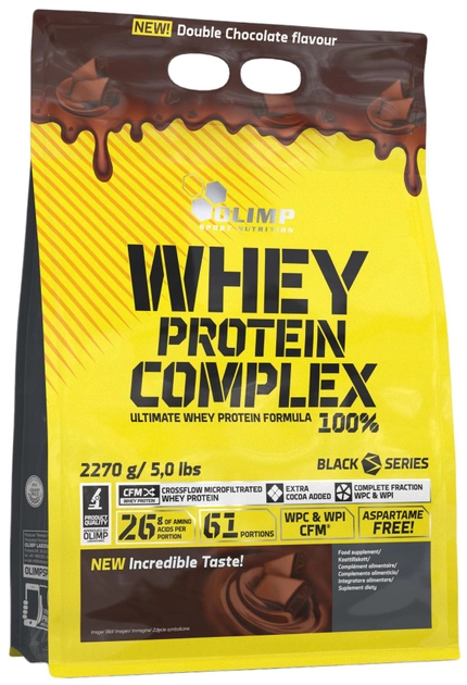 Протеїн Olimp Whey Protein Complex 2.27 кг Подвійний шоколад (5901330064029) - зображення 1