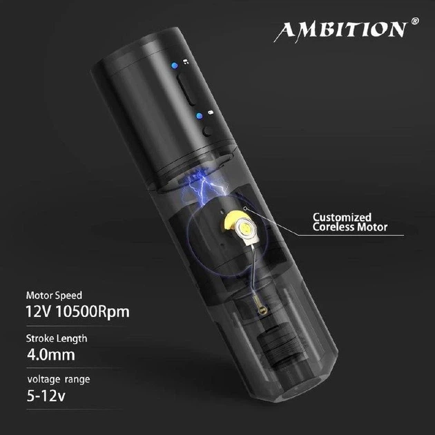 Беcпроводная модульная тату машинка Ambition Ninja - изображение 4