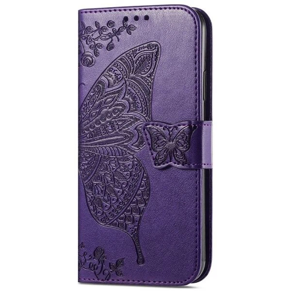 Чехол-книжка с рисунком UniCase Butterfly Pattern для Samsung Galaxy S24 Ultra - Dark Purple - изображение 5