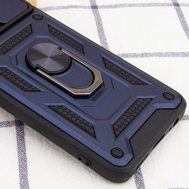 Ударостійкий чохол Camshield Serge Ring для Xiaomi Poco M5 Blue - Фото 2 Ударостійкий чохол Camshield Serge Ring для Xiaomi Poco M5 Blue - зображення 2