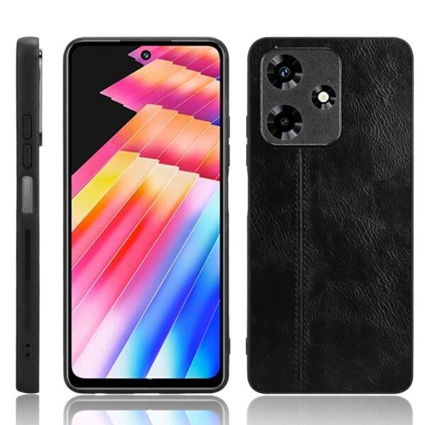 Захисний чохол UniCase Leather Series для Infinix Hot 30 - Black - зображення 4