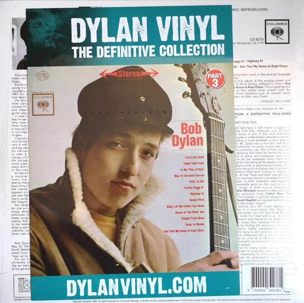 Виниловая пластинка Bob Dylan – Bob Dylan - изображение 2