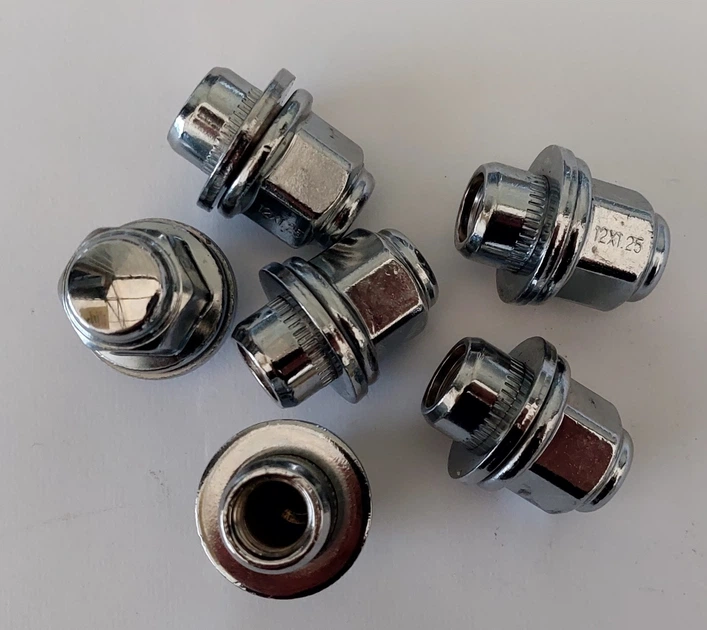 Гайка колеса Walline Nissan М12х1,25x37,5 з шайбой ключ 21 - зображення 2