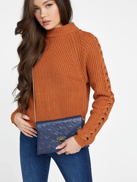 Сумка кросс-боди через плече женская из искуственной кожи Guess 585696117 Синяя (1159794785) - изображение 2