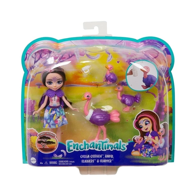 Ігровий набір Enchantimals Сім'я страуса Офелії GJX43-GTM32 - Фото 10 Ігровий набір Enchantimals Сім'я страуса Офелії GJX43-GTM32 - изображение 10