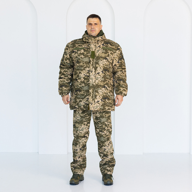 Бушлат Горка камуфляжный зимний Пиксель, мужская зимняя куртка с утяжкой 46 - изображение 2