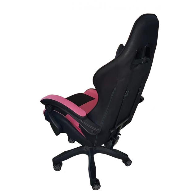 Геймерское кресло Bonro Lady 806 на колесах Черно-розовое (29-76 ...