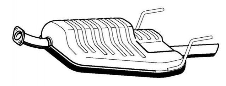 Глушитель STARLINE 32.34.400 Opel Vectra 90500251, 852416, 5852872 - изображение 1