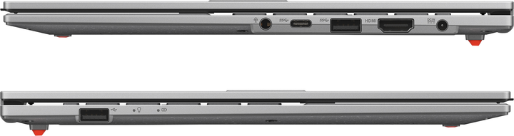 Laptop ASUS Vivobook Go 15 E1504FA-BQ251W (90NB0ZR1-M00BA0) Cool Silver - obraz 8