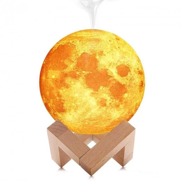 Увлажнитель воздуха Humidifier 3D Moon Lamp Light Diffuser в форме луны - изображение 2