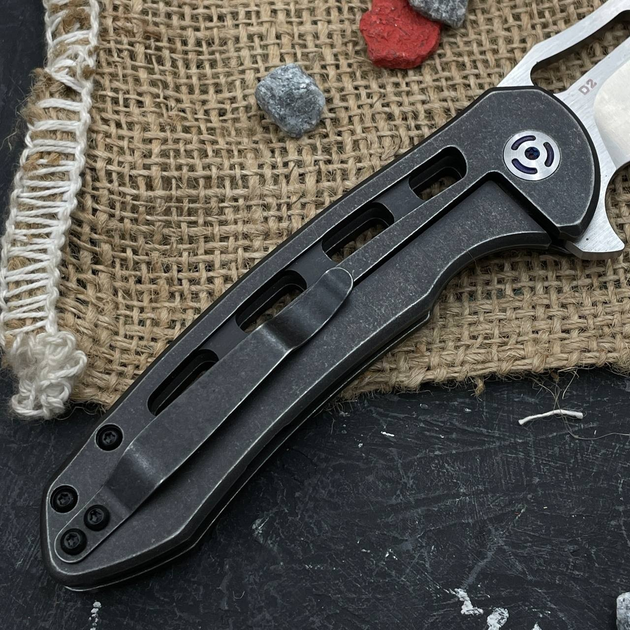 Ніж складний Alligator HQ D2 dark - зображення 4