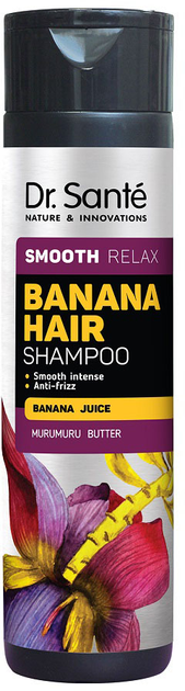 Szampon do włosów Dr.Sante Banana Hair wygładzający z sokiem bananowym 250 ml (8588006040951) - obraz 1