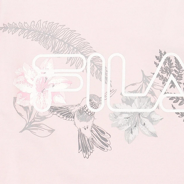 Футболка для девочки Fila Girl's T-shirt 7-8 лет (122-128 см) розовый с серым (101956-X0-7-8) - Фото 2 Футболка для девочки Fila Girl's T-shirt 7-8 лет (122-128 см) розовый с серым (101956-X0-7-8) - изображение 2