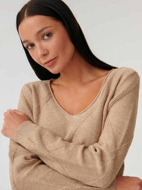 Пуловер жіночий Tatuum BUMO T2316.092 S Бежевий (5900142264764) - зображення 3