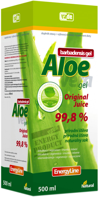 Suplement diety Virde Aloe Vera Original 500 ml na Trawienie (8594062351054) - obraz 1