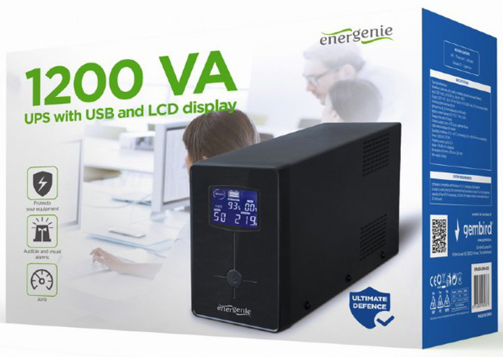 ИБП EnerGenie Pro 1200 VA LCD (EG-UPS-033) - изображение 3