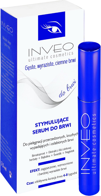 Serum do brwi Inveo Stimulating Eyebrow Serum Rebuilding And Nourishing 3.5 ml (5907573418605) - obraz 1