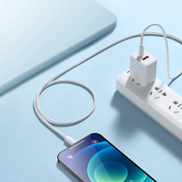 Кабель Baseus Dynamic Series Fast Charging Type-C to Lightning 20W (1m) green - изображение 4