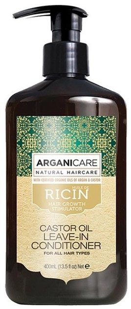 Odżywka Arganicare Castor Oil stymulująca porost włosów bez spłukiwania 400 ml (7290110802622) - obraz 1