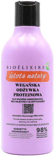 Odżywka do włosów Bioelixire Istota Natury wegańska proteinowa 400 ml (5903769542741) - obraz 1