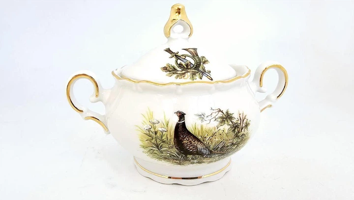 Сервиз кофейный Gloria fine porcelain Bavaria Handwork Bayreuth Made in Germany Охота 15 предметов - изображение 6