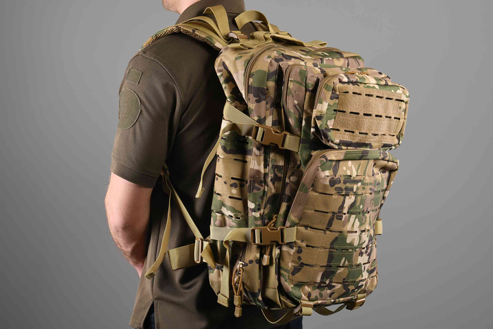 Тактический рюкзак 2E 45L камуфляж - изображение 2