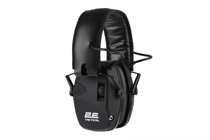 Тактичні захисні навушники 2E Pulse Pro Black NRR 22 dB активні - зображення 1