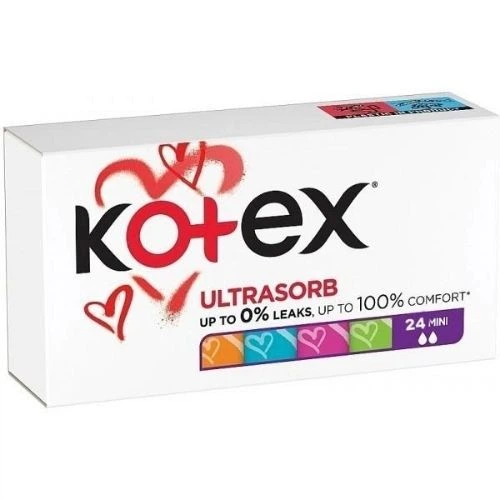 Тампони Kotex Mini 16 шт. - Фото 1 Тампони Kotex Mini 16 шт. - изображение 1