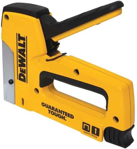 Степлер DeWalt Heavy Duty для скоб типу G 6-14 мм, цвяхів типу J 12, 15 мм (DWHTTR350-0) - Фото 2 Степлер DeWalt Heavy Duty для скоб типу G 6-14 мм, цвяхів типу J 12, 15 мм (DWHTTR350-0) - зображення 2