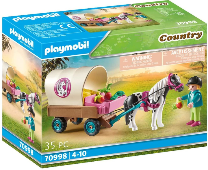 Zestaw figurek Playmobil Country Pony Wagon (4008789709981) - obraz 1