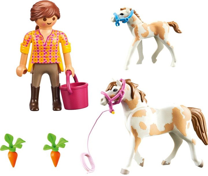 Zestaw figurek Playmobil Country Horse with Foal (4008789712431) - obraz 3