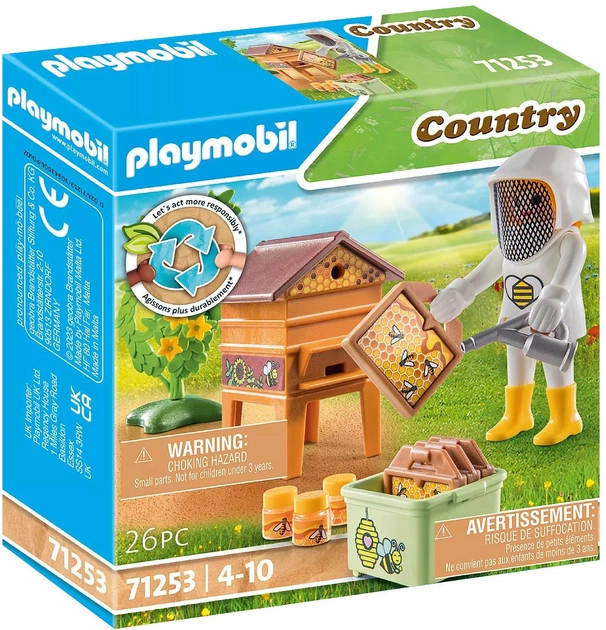 Zestaw figurek Playmobil Country Beekeeper (4008789712530) - obraz 1