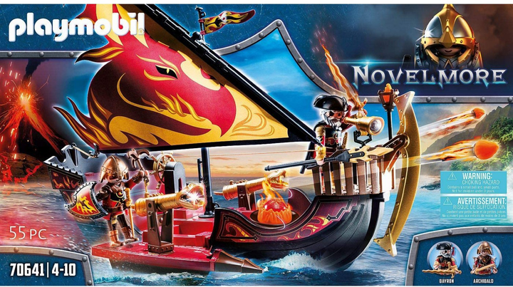 Набір фігурок Playmobil Novelmore Burnham Raiders Fire Ship (4008789706416) - зображення 2