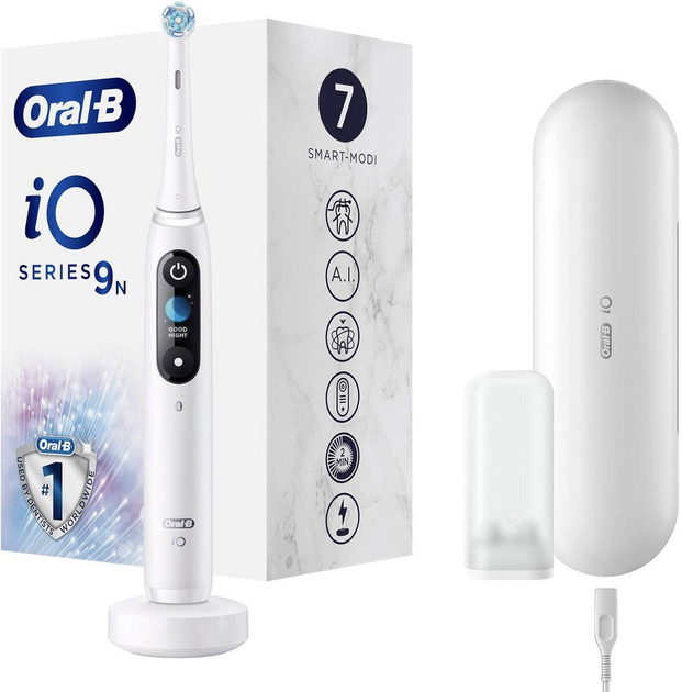 Електрична зубна щітка Oral-B iO Series 9N White Alabaster - зображення 1