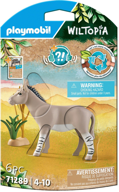 Набір фігурок Playmobil Wiltopia African Wild Donkey (4008789712899) - зображення 1