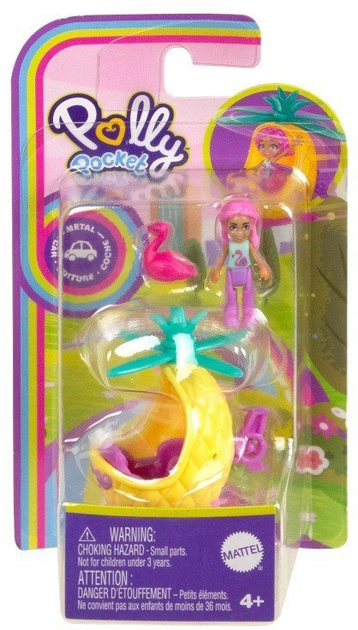 Zestaw figurek Mattel Polly Pocket Pollyville Helikopter Ananas (0194735109296) - obraz 1