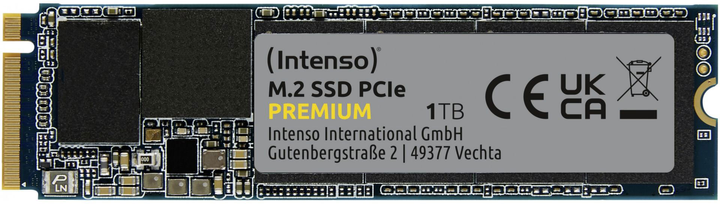 Dysk SSD Intenso Premium 1TB M.2 NVMe PCIe 3D NAND TLC (3835460) - obraz 1