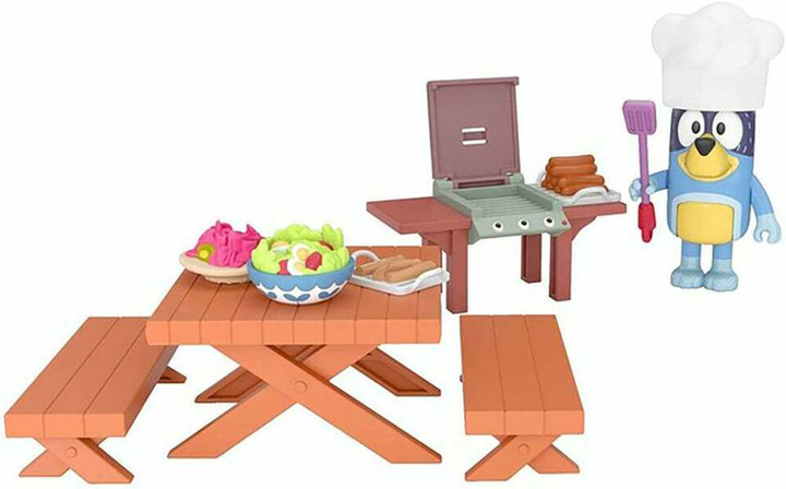 Набір фігурок Bluey Mini Family Backyard BBQ Moose (0630996130308) - зображення 3