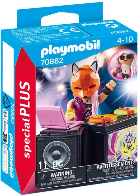 Figurka Playmobil Special Plus Dj With Turntables 8 cm (4008789708823) - obraz 1