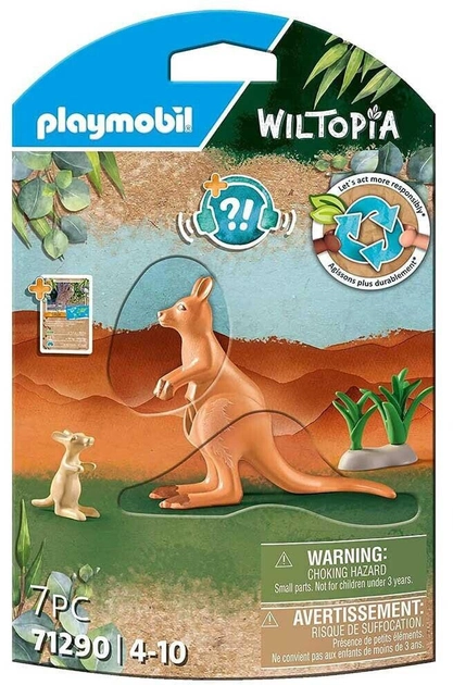 Набір фігурок Playmobil Wiltopia Kangaroo With Cub (4008789712905) - зображення 1