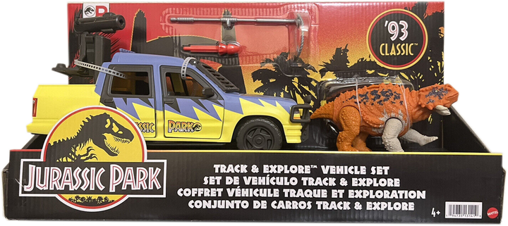 Фігурка Mattel Jurassic Park Track Explore Vehicle Scutosaurus (0194735131419) - зображення 1