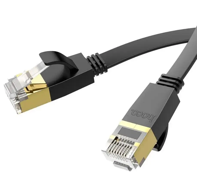 Кабель сетевой для интернета HOCO US07 LAN RJ-45 to RJ-45 General 10 м ...