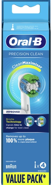 Насадки до електричної зубної щітки Oral-B Precision Clean, 4 шт (EB 20-4) - зображення 2