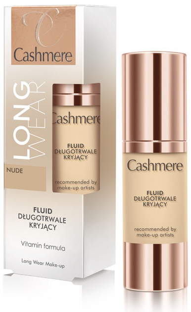 Podkład do twarzy Cashmere Long Wear Make-Up fluid długotrwale kryjący Nude 30 ml (5900525075772) - obraz 1