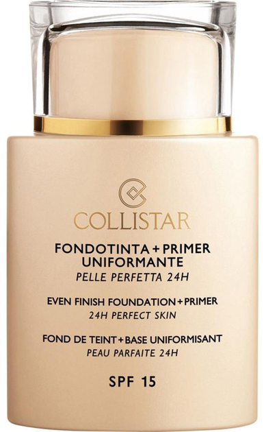 Podkład nawilżający Collistar Even Finish + Primer SPF15 podkład i baza w jednym 01 Ivory 35 ml (8015150133715) - obraz 1