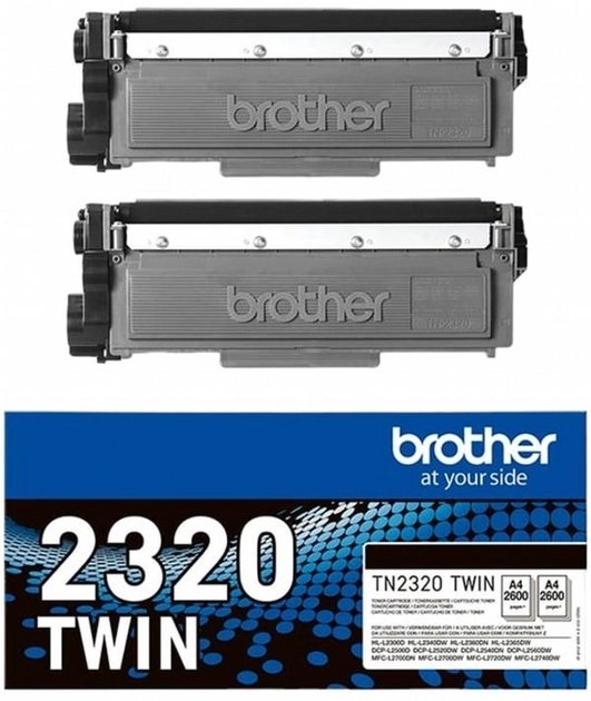 Набір Тонер-картриджів Brother TN-2320TWIN 2 шт Black (4977766812740) - зображення 1