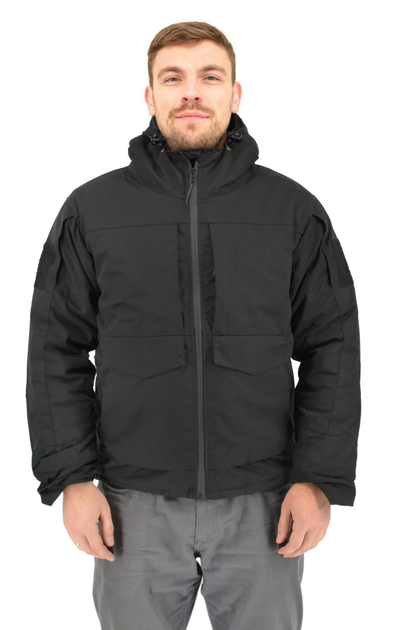 Зимняя тактическая куртка Eagle с подкладкой Omni-Heat и силиконовым утеплителем Black 4XL - изображение 1