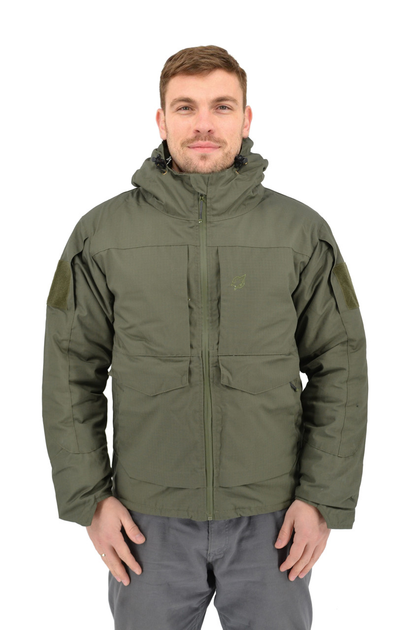 Зимова тактична куртка Eagle з підкладкою Omni-Heat та силіконовим утеплювачем Olive Green 3XL - зображення 1